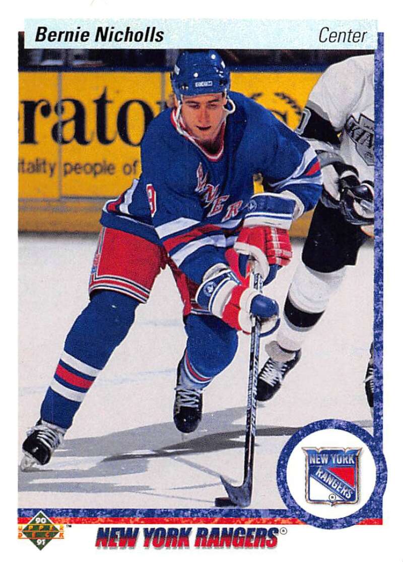1990-91 Upper Deck Hockey #34 Bernie Nicholls Image 1