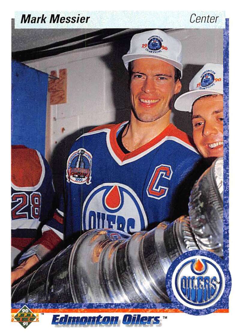 1990-91 Upper Deck Hockey #44 Mark Messier Edmonton Oilers Image 1