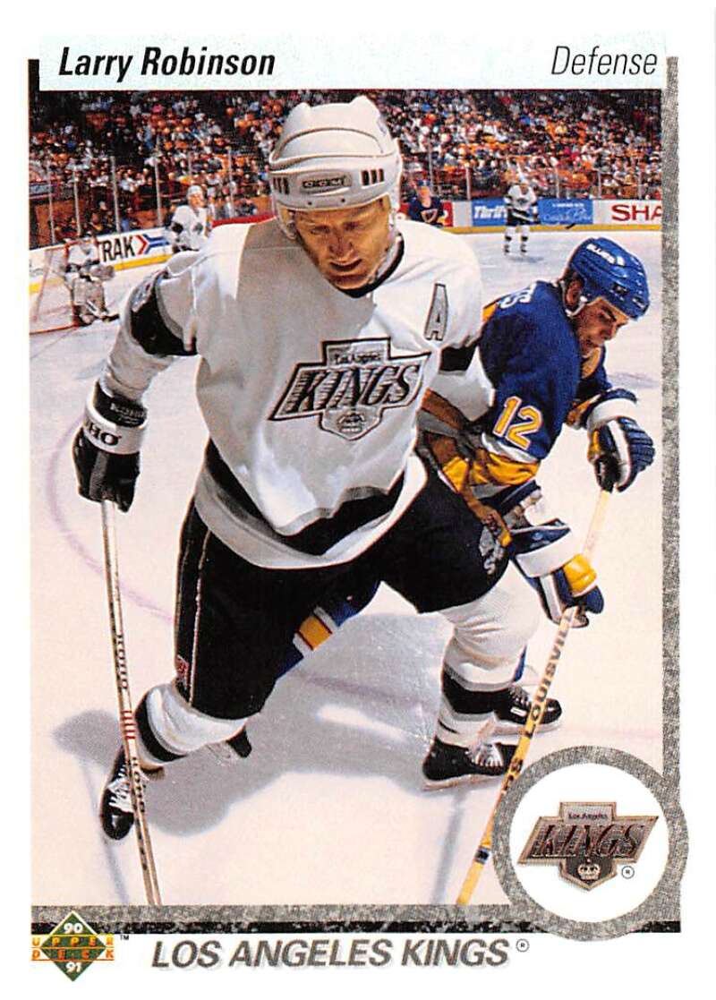 1990-91 Upper Deck Hockey #52 Larry Robinson Los Angeles Kings Image 1