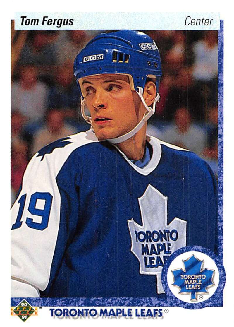 1990-91 Upper Deck Hockey #83 Tom Fergus Toronto Maple Leafs Image 1