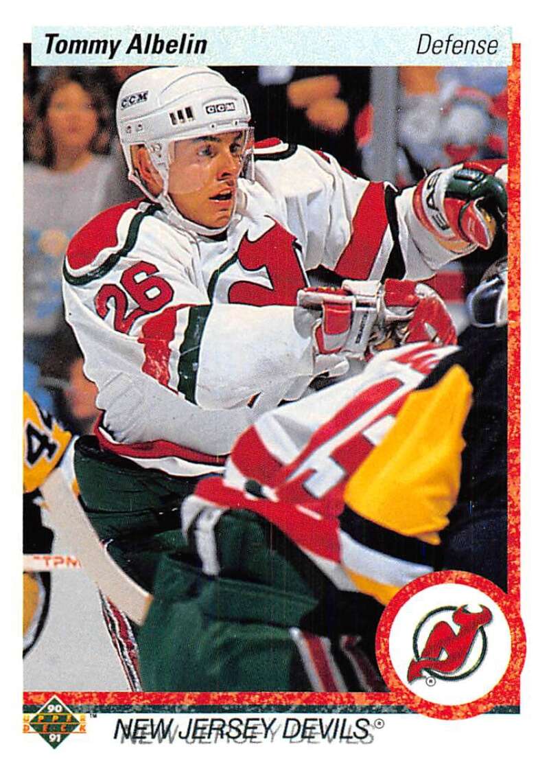 1990-91 Upper Deck Hockey #88 Tommy Albelin New Jersey Devils Image 1