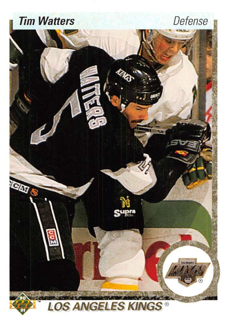 1990-91 Upper Deck Hockey #117 Tim Watters Los Angeles Kings Image 1