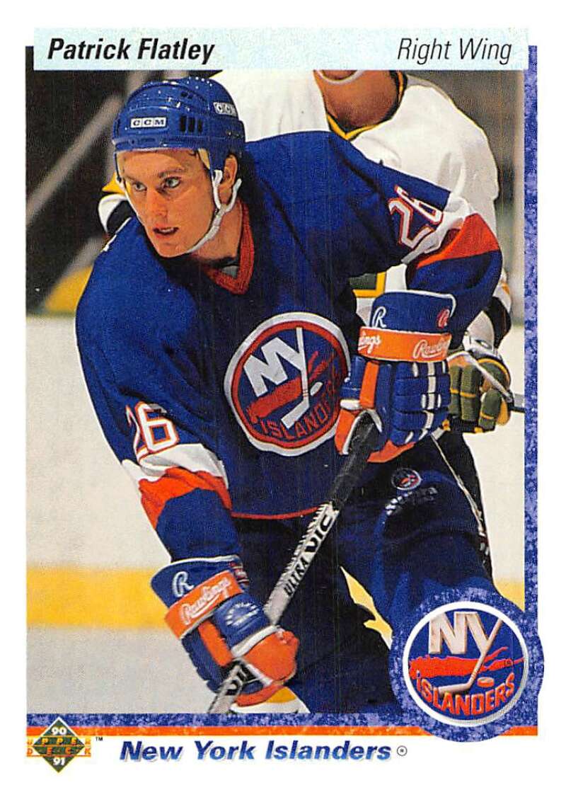 1990-91 Upper Deck Hockey #118 Pat Flatley New York Islanders Image 1
