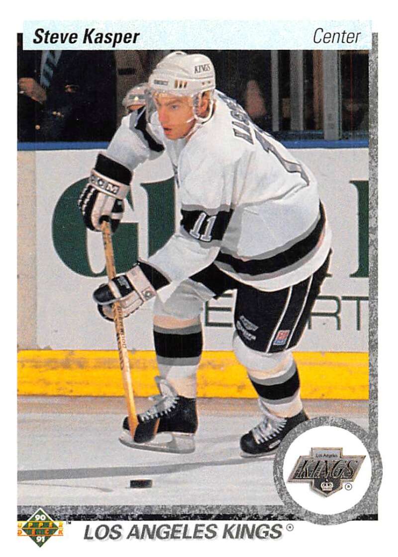 1990-91 Upper Deck Hockey #140 Steve Kasper Los Angeles Kings Image 1