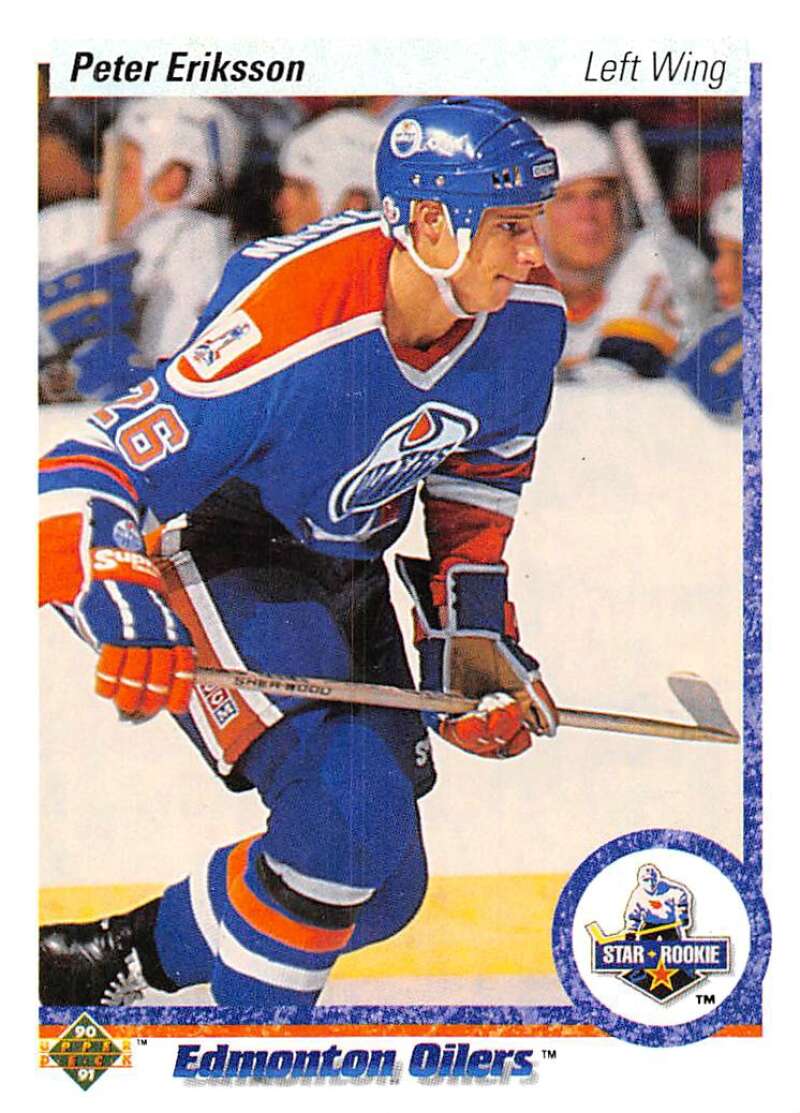 1990-91 Upper Deck Hockey #145 Peter Eriksson Edmonton Oilers Image 1