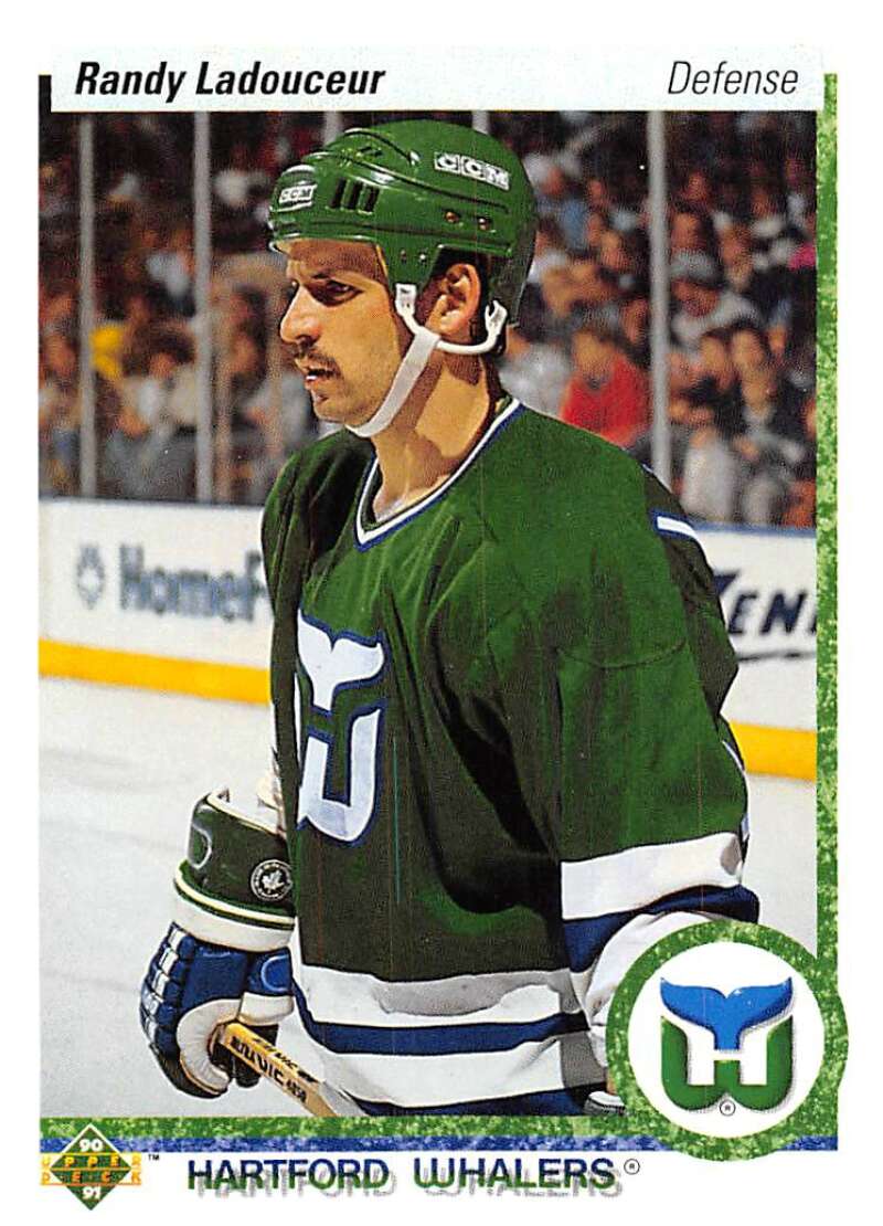 1990-91 Upper Deck Hockey #151 Randy Ladouceur Hartford Whalers Image 1