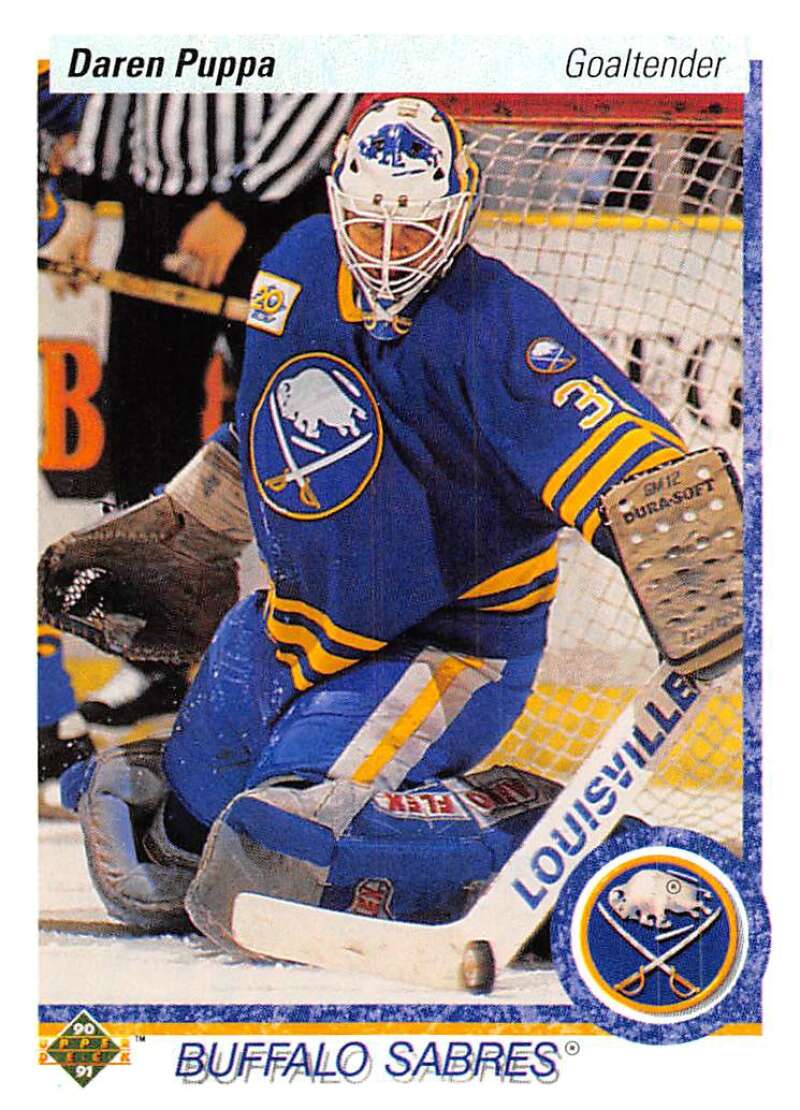 1990-91 Upper Deck Hockey #166 Daren Puppa Buffalo Sabres Image 1