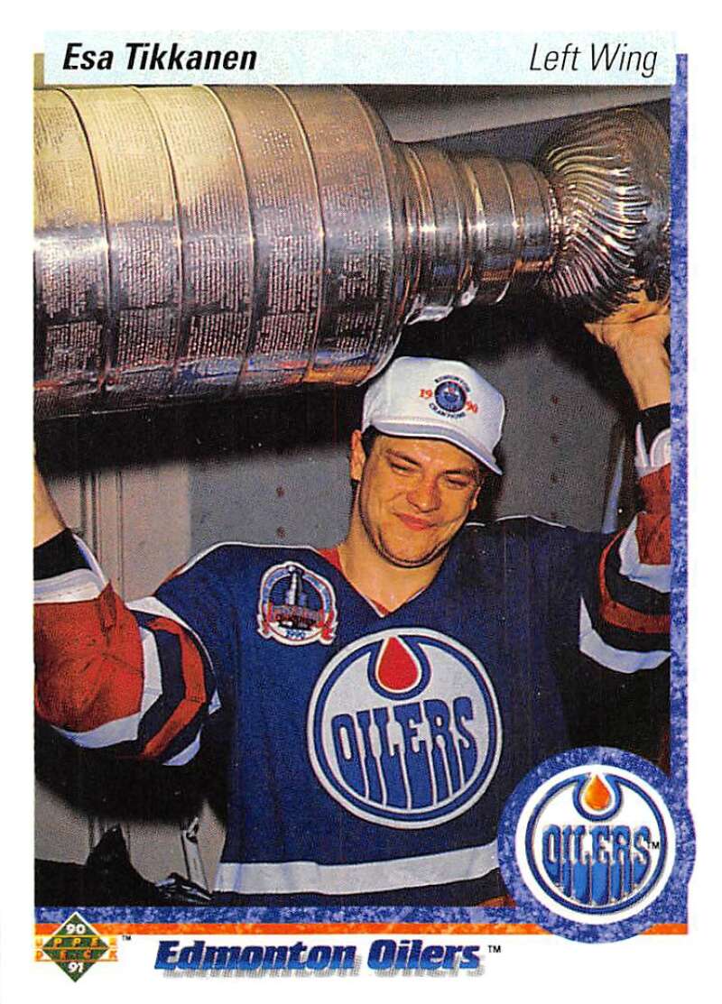 1990-91 Upper Deck Hockey #167 Esa Tikkanen Edmonton Oilers Image 1