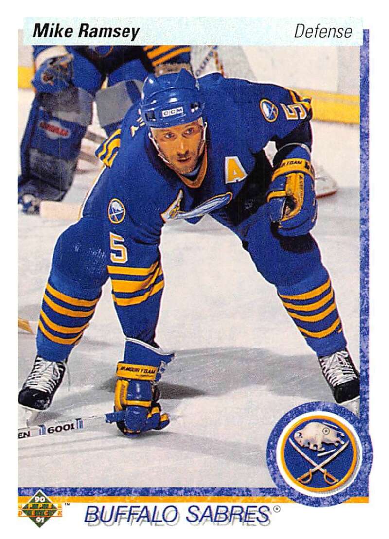 1990-91 Upper Deck Hockey #168 Mike Ramsey Buffalo Sabres Image 1