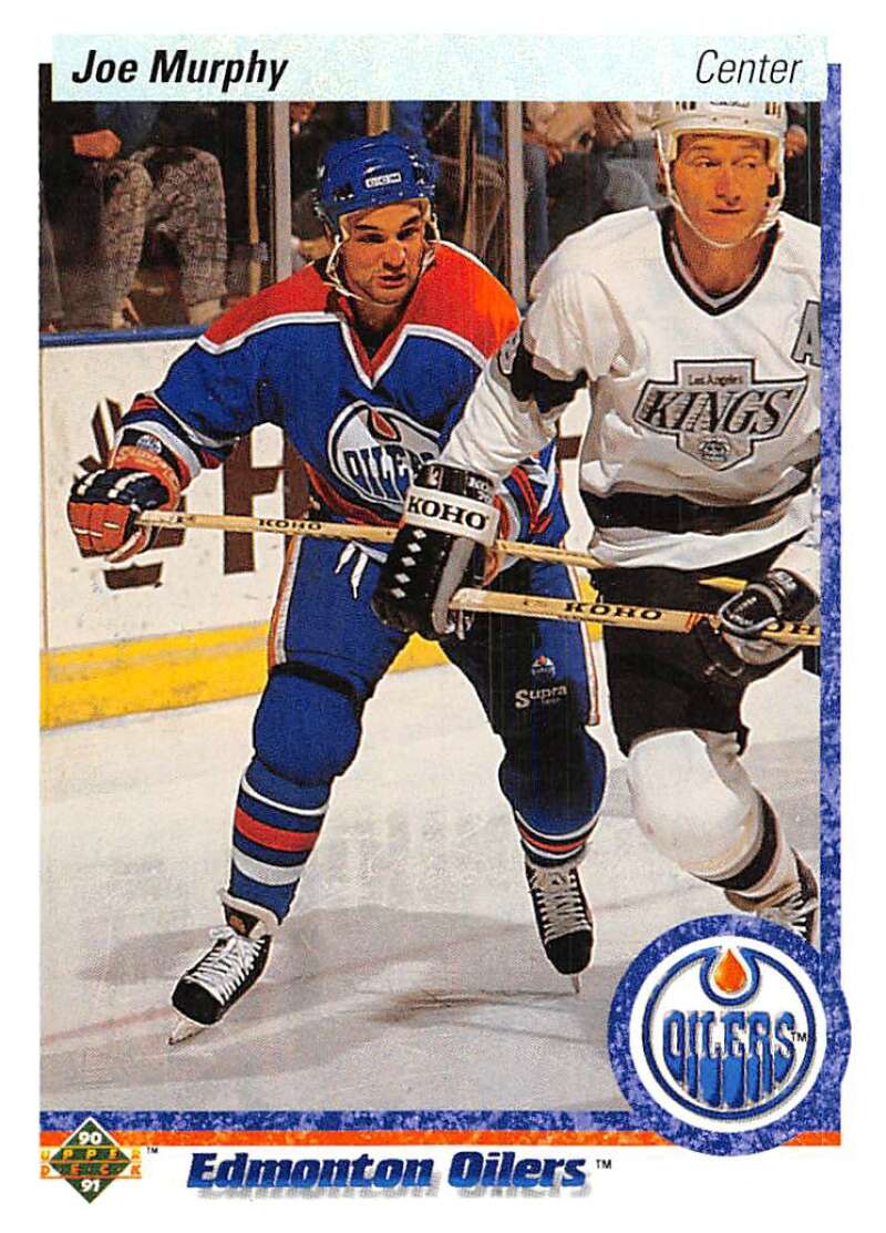 1990-91 Upper Deck Hockey #190 Joe Murphy RC Rookie Edmonton Oilers Image 1