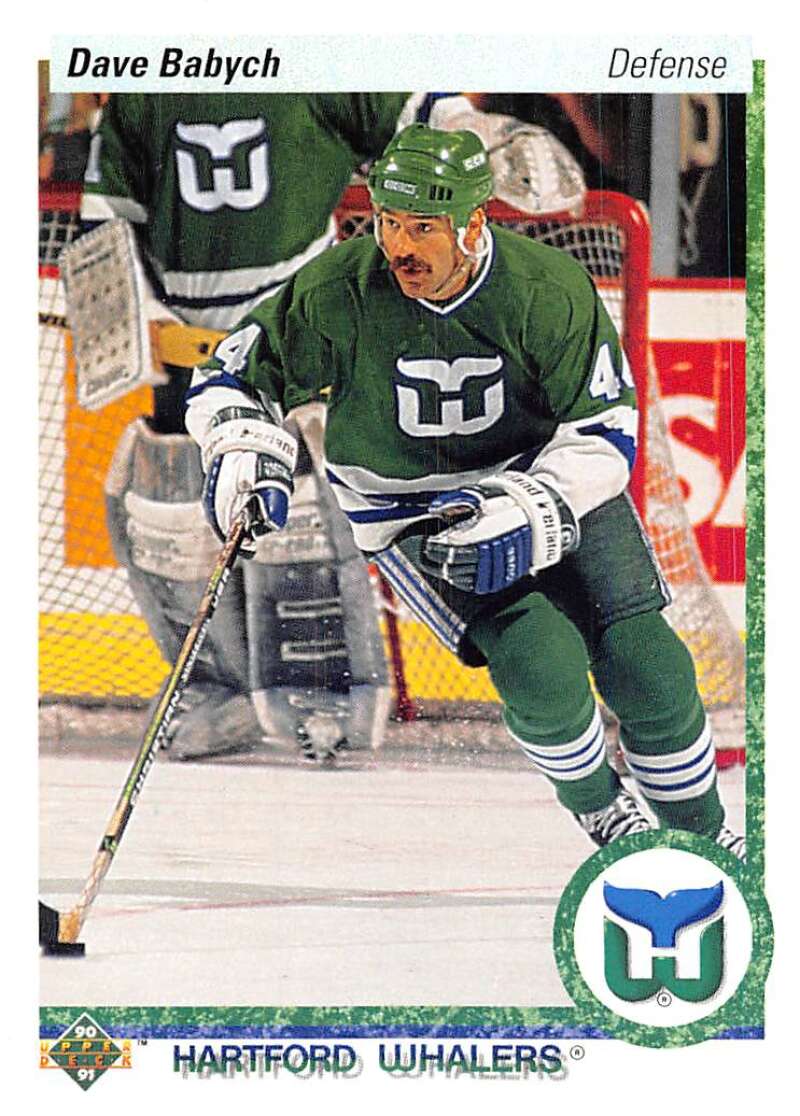 1990-91 Upper Deck Hockey #194 Dave Babych Hartford Whalers Image 1
