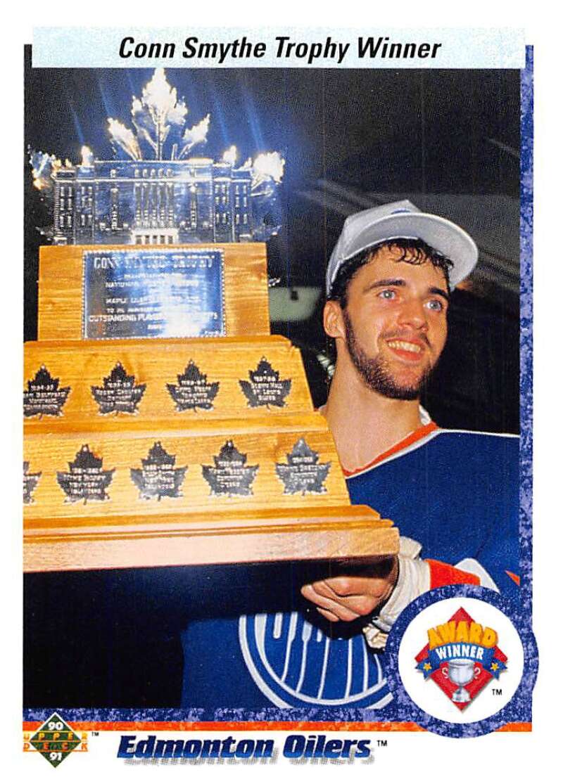 1990-91 Upper Deck Hockey #201 Conn Smythe Trophy Edmonton Oilers Image 1