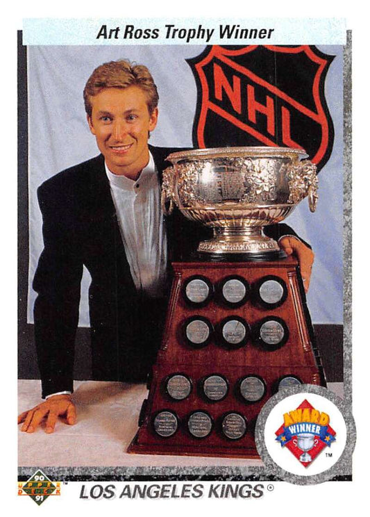 1990-91 Upper Deck Hockey  #205 Wayne Gretzky  Los Angeles Kings  Image 1