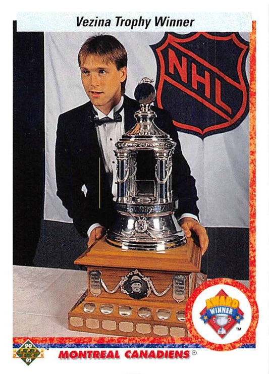1990-91 Upper Deck Hockey  #207 Patrick Roy  Montreal Canadiens  Image 1