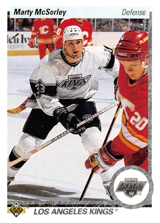 1990-91 Upper Deck Hockey  #212 Marty McSorley  Los Angeles Kings  Image 1
