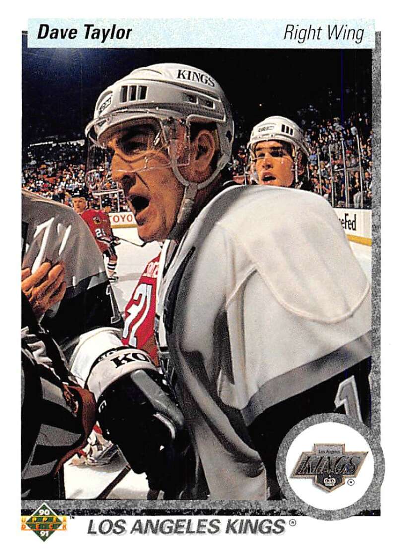 1990-91 Upper Deck Hockey #214 Dave Taylor Los Angeles Kings Image 1