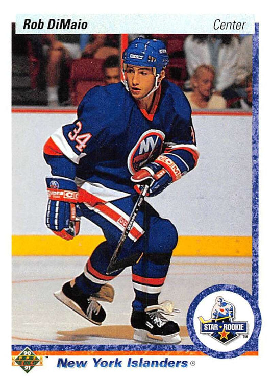 1990-91 Upper Deck Hockey  #225 Rob DiMaio  New York Islanders  Image 1