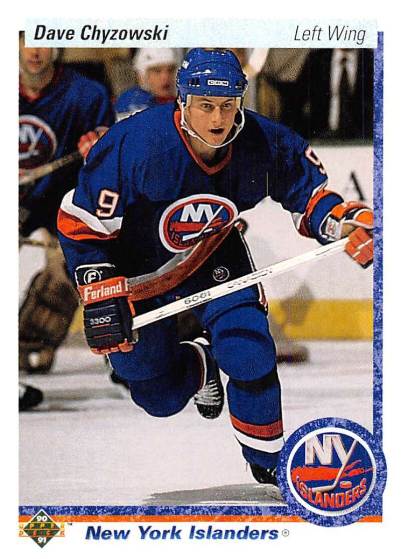 1990-91 Upper Deck Hockey #228 Dave Chyzowski New York Islanders Image 1