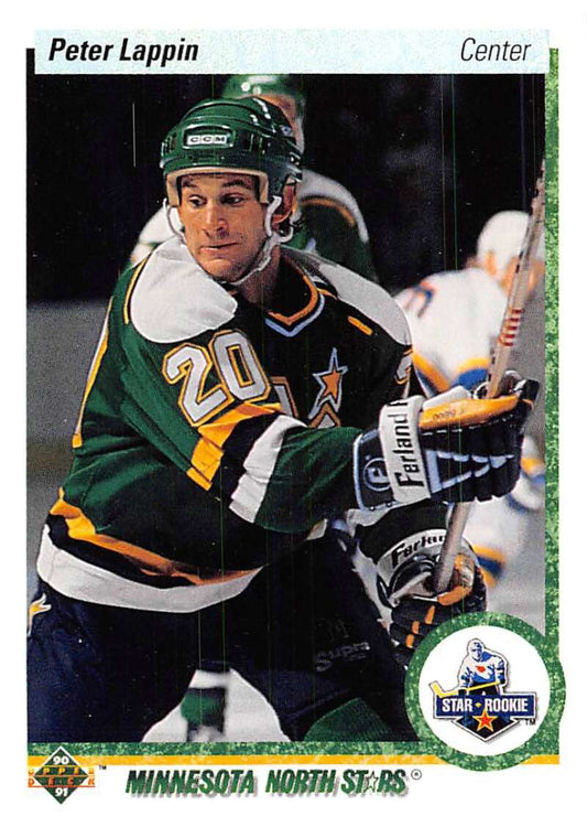 1990-91 Upper Deck Hockey  #235 Peter Lappin  Minnesota North Stars  Image 1