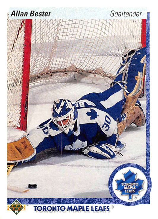 1990-91 Upper Deck Hockey  #241 Allan Bester  Toronto Maple Leafs  Image 1
