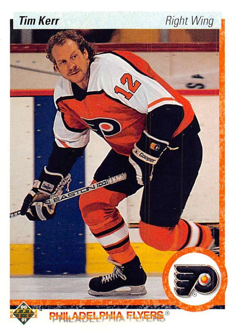 1990-91 Upper Deck Hockey #247 Tim Kerr Philadelphia Flyers Image 1