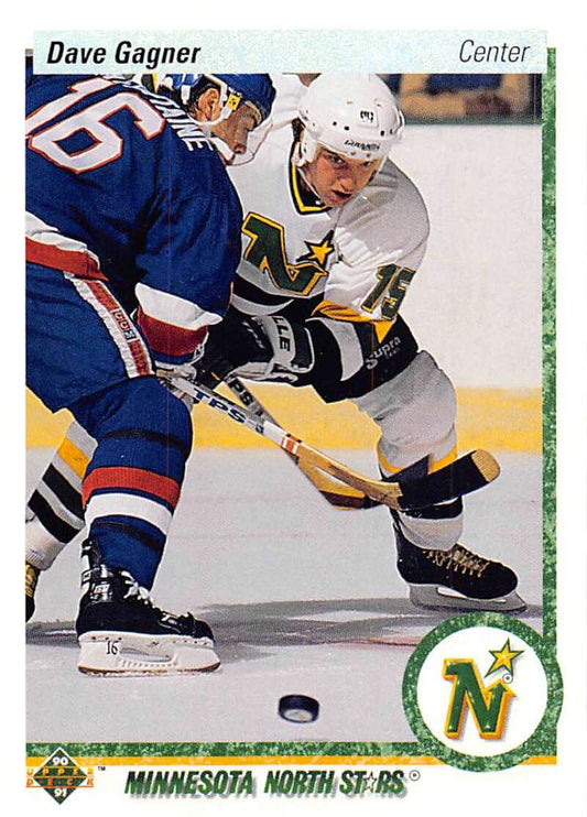 1990-91 Upper Deck Hockey  #248 Dave Gagner  Minnesota North Stars  Image 1