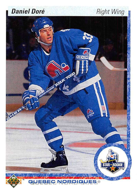 1990-91 Upper Deck Hockey  #255 Daniel Dore  Quebec Nordiques  Image 1