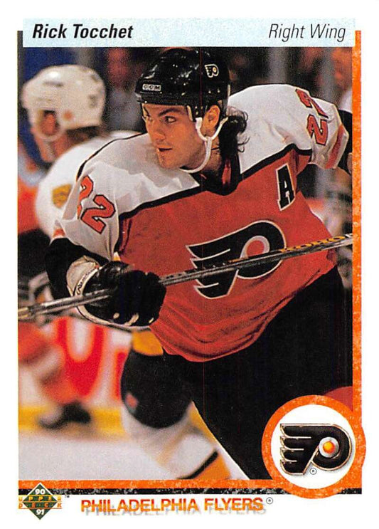 1990-91 Upper Deck Hockey  #263 Rick Tocchet  Philadelphia Flyers  Image 1