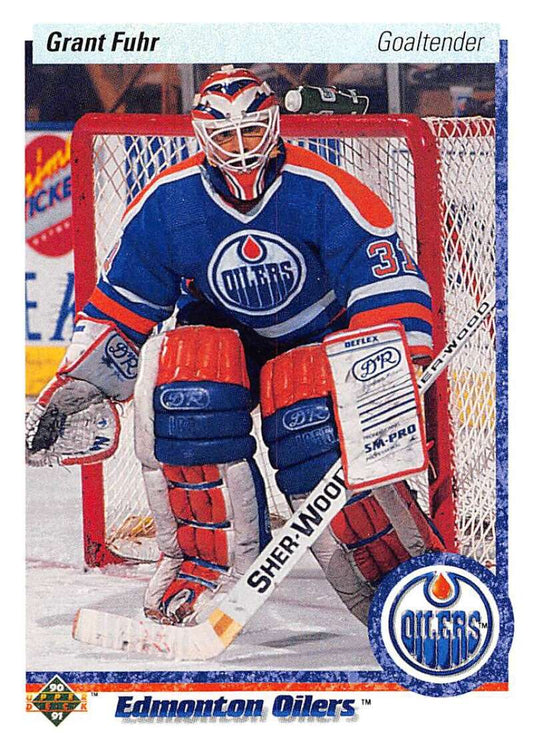 1990-91 Upper Deck Hockey  #264 Grant Fuhr  Edmonton Oilers  Image 1