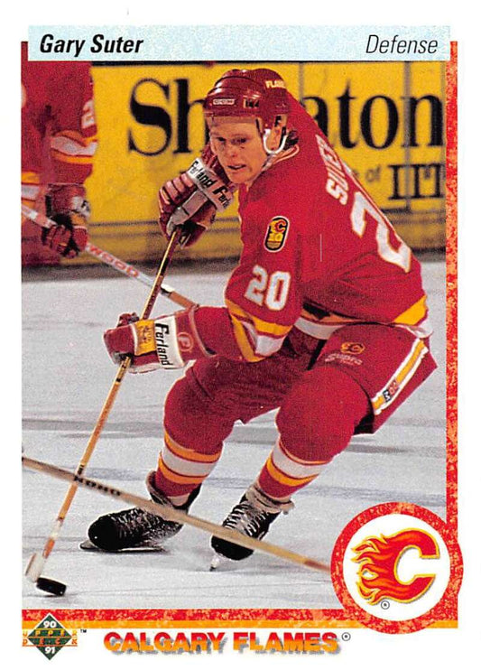 1990-91 Upper Deck Hockey  #273 Gary Suter  Calgary Flames  Image 1
