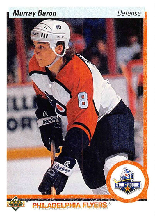 1990-91 Upper Deck Hockey  #275 Murray Baron  Philadelphia Flyers  Image 1