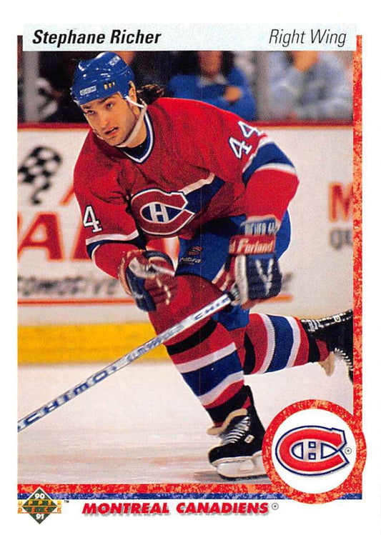 1990-91 Upper Deck Hockey  #276 Stephane Richer  Montreal Canadiens  Image 1