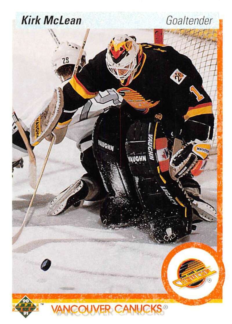 1990-91 Upper Deck Hockey #278 Kirk McLean Vancouver Canucks Image 1