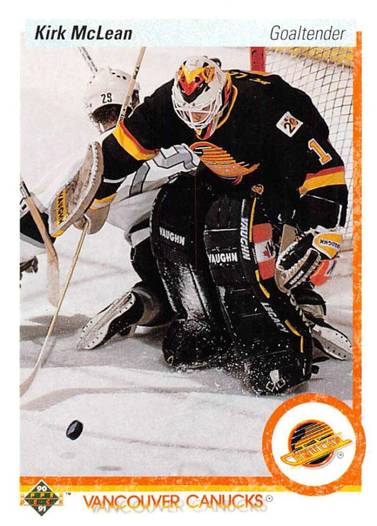 1990-91 Upper Deck Hockey  #278 Kirk McLean  Vancouver Canucks  Image 1