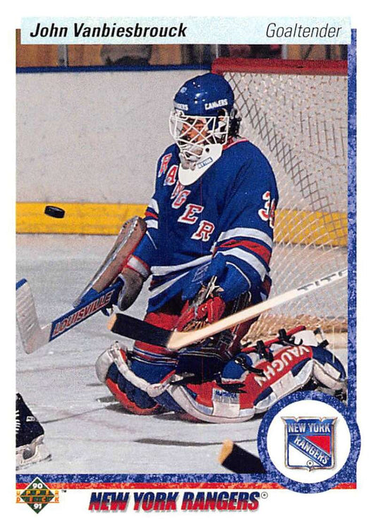 1990-91 Upper Deck Hockey  #279 John Vanbiesbrouck  New York Rangers  Image 1