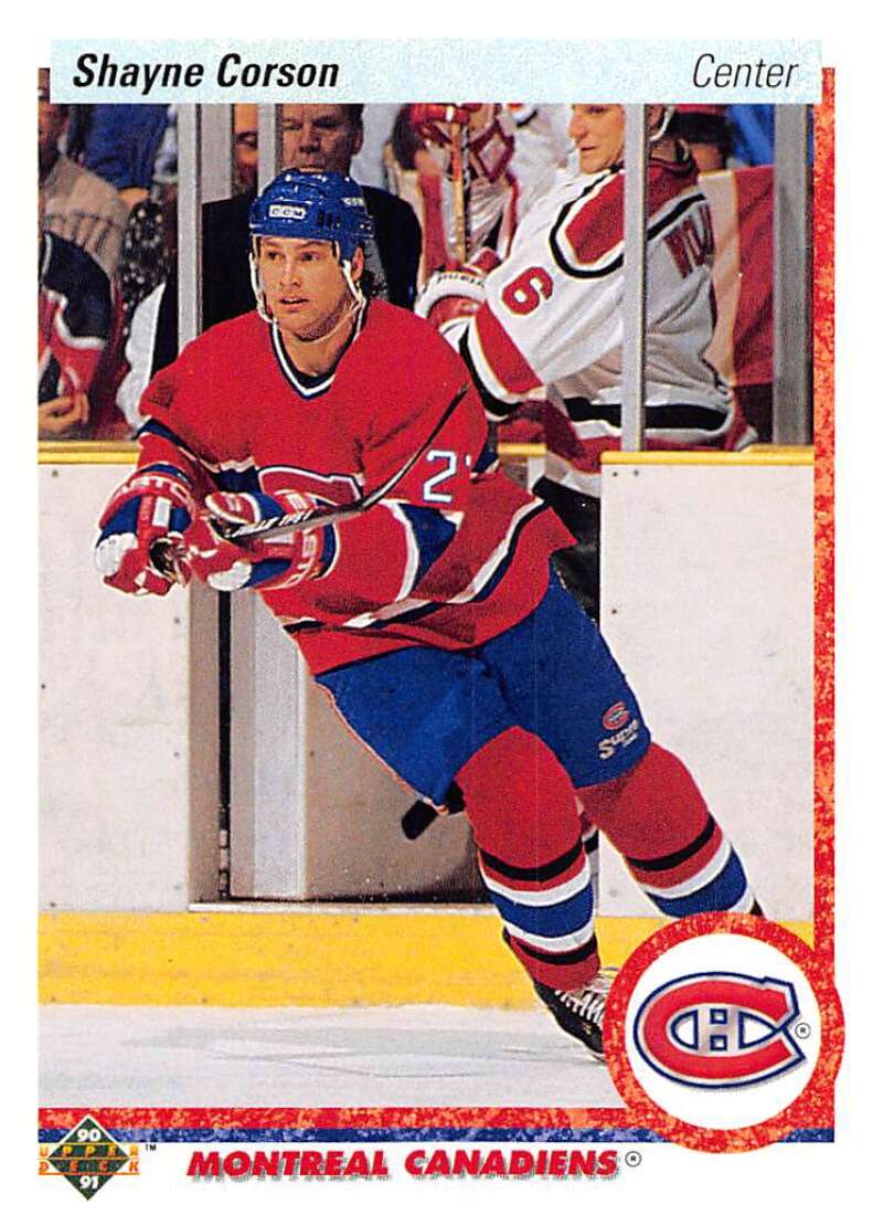 1990-91 Upper Deck Hockey #280 Shayne Corson Montreal Canadiens Image 1