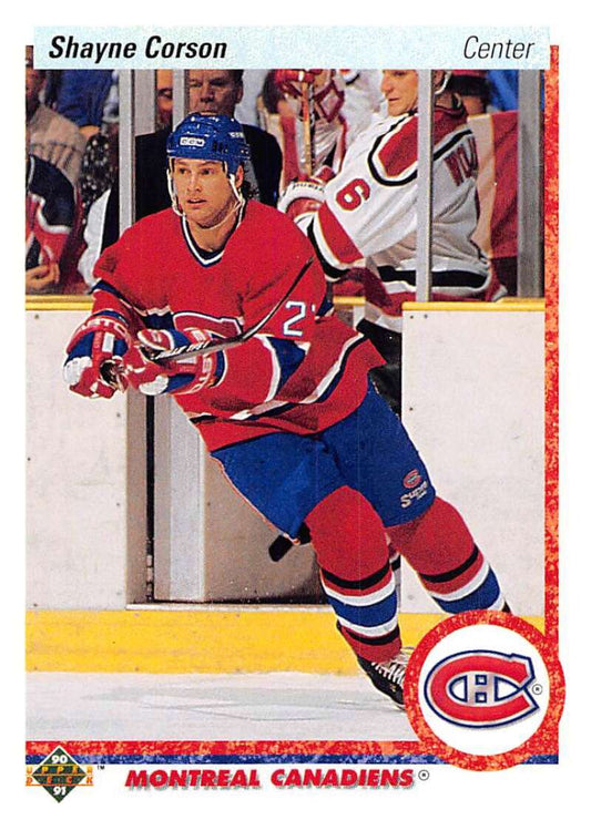 1990-91 Upper Deck Hockey  #280 Shayne Corson  Montreal Canadiens  Image 1