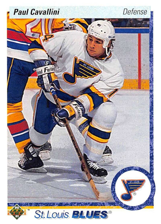 1990-91 Upper Deck Hockey  #281 Paul Cavallini  St. Louis Blues  Image 1