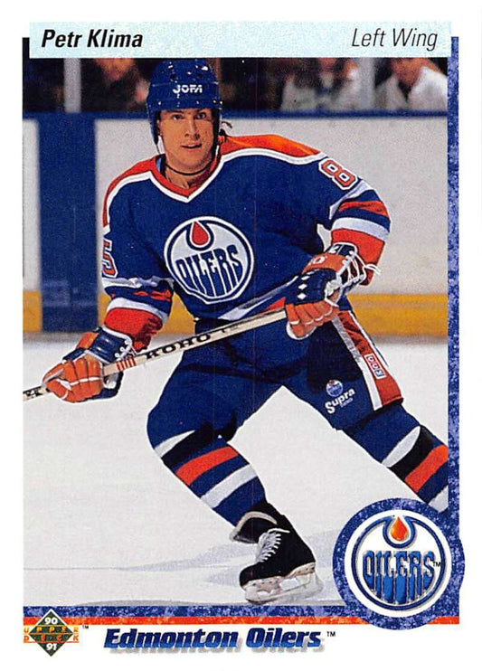 1990-91 Upper Deck Hockey  #282 Petr Klima  Edmonton Oilers  Image 1