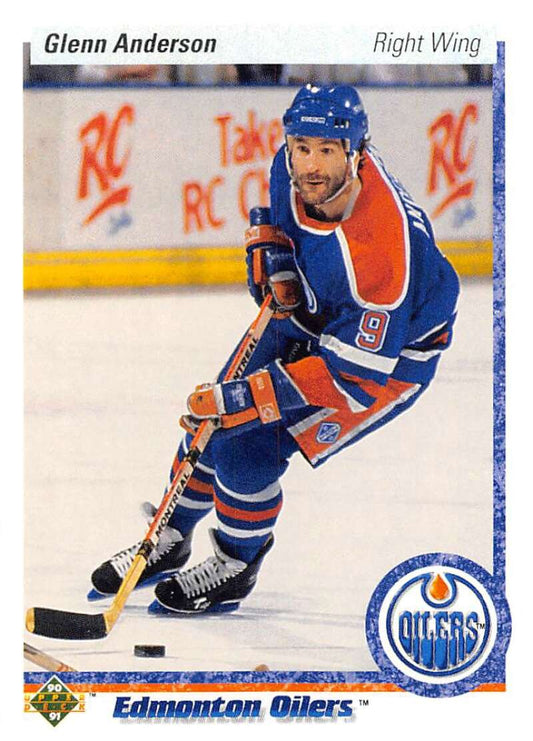 1990-91 Upper Deck Hockey  #284 Glenn Anderson  Edmonton Oilers  Image 1