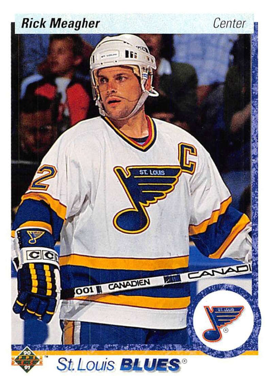 1990-91 Upper Deck Hockey  #285 Rick Meagher  St. Louis Blues  Image 1