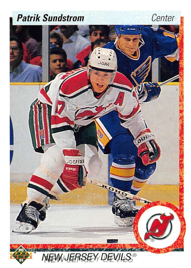 1990-91 Upper Deck Hockey #288 Patrik Sundstrom New Jersey Devils Image 1