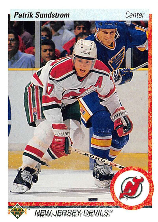 1990-91 Upper Deck Hockey  #288 Patrik Sundstrom  New Jersey Devils  Image 1