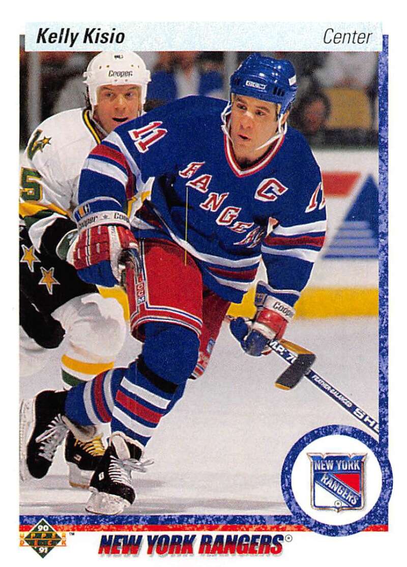 1990-91 Upper Deck Hockey #296 Kelly Kisio New York Rangers Image 1
