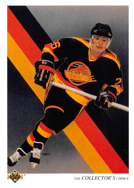 1990-91 Upper Deck Hockey  #302 Petri Skriko  Vancouver Canucks  Image 1
