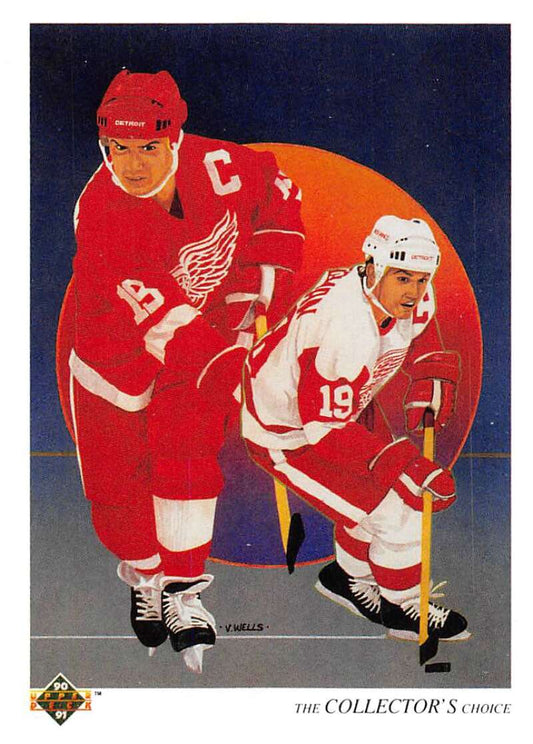 1990-91 Upper Deck Hockey  #303 Steve Yzerman TC  Detroit Red Wings  Image 1