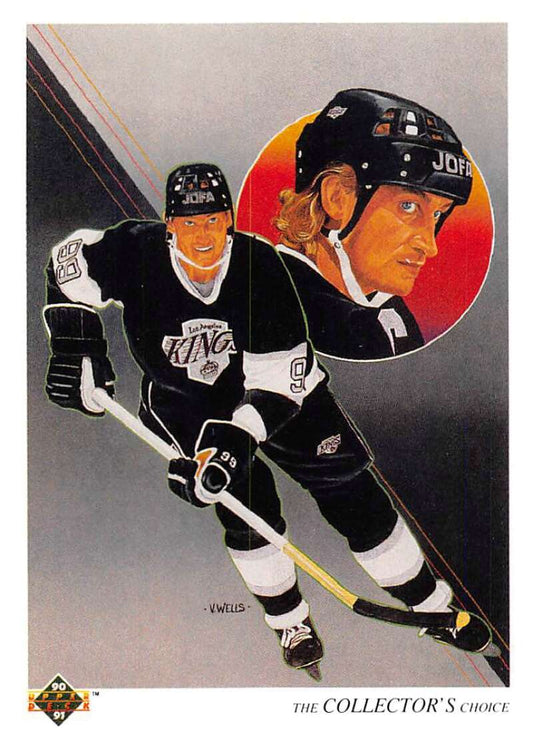 1990-91 Upper Deck Hockey  #307 Wayne Gretzky TC  Los Angeles Kings  Image 1