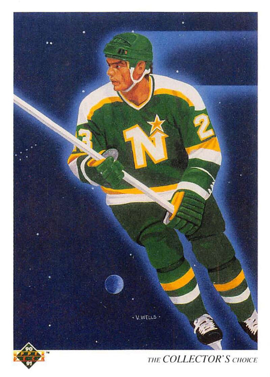 1990-91 Upper Deck Hockey  #308 Brian Bellows TC  Minnesota North Stars  Image 1