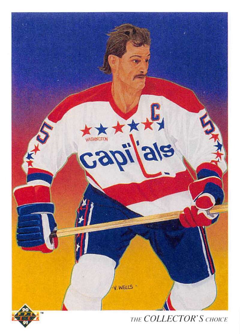 1990-91 Upper Deck Hockey #309 Rod Langway TC Washington Capitals Image 1