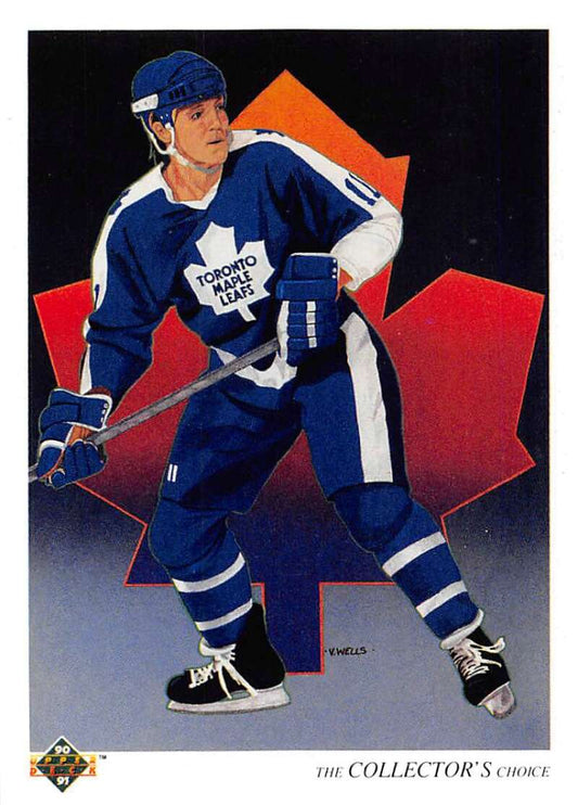 1990-91 Upper Deck Hockey  #310 Gary Leeman TC  Toronto Maple Leafs  Image 1